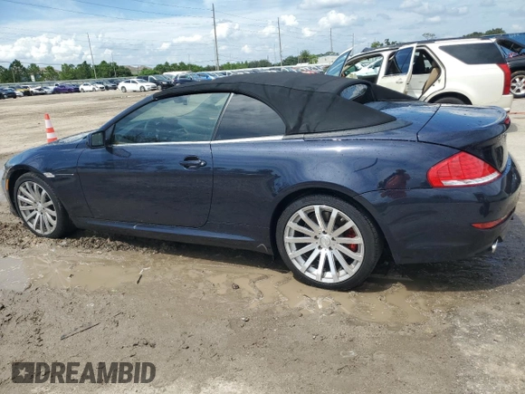 2008 BMW 6 Series 650i with VIN WBAEB53568CX63345, listed as a Copart auction lot 70633554 with 91,046 mi miles and Salvage Title. Bid and sale history available at carsss.com. Image 2.