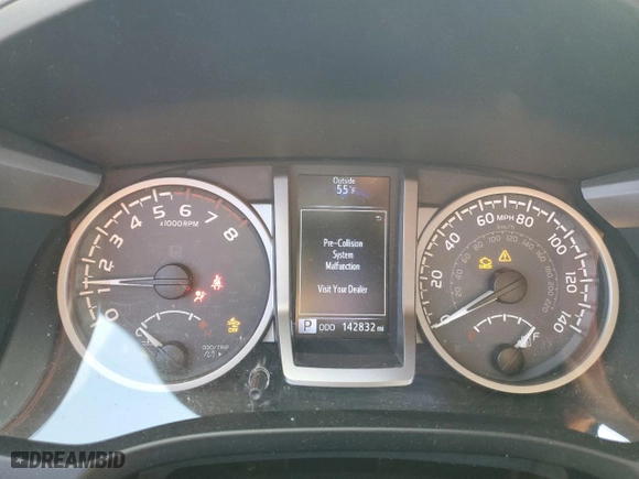 2018 Toyota Tacoma SR with VIN 5TFAX5GN6JX120683, listed as a Copart auction lot 43861475 with 142,832 mi miles and Salvage Title. Bid and sale history available at carsss.com. Image 9.