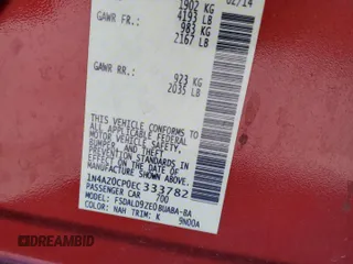2014 Nissan LEAF SV z VIN 1N4AZ0CP0EC333782, wystawiony jako Copart lot #47541495 z przebiegiem 73 795 mil mil oraz Szkoda całkowita • Salvage title. Historia ofert i sprzedaży dostępna na DreamBid. Obrazek 13.