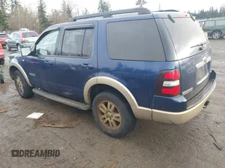 2008 Ford Explorer Eddie Bauer with VIN 1FMEU74878UA78407, listed as a IAAI auction lot 41486762 with Not Provided miles. Bid and sale history available at carsss.com. Image 3.