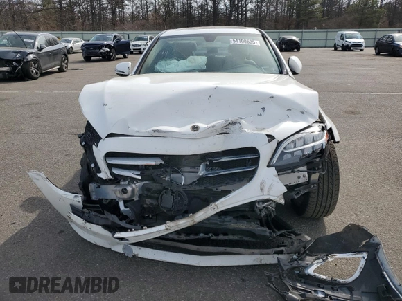 2019 Mercedes-Benz C 300 with VIN 55SWF8EB5KU292748, listed as a Copart auction lot 54100535 with 10,495 mi miles and Salvage Title. Bid and sale history available at DreamBid. Image 5.