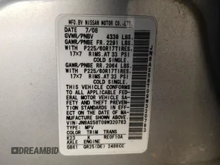 2009 Nissan Rogue SL with VIN JN8AS58T09W320783, listed as a Copart auction lot 47714395 with 160,460 mi miles and Salvage Title. Bid and sale history available at DreamBid. Image 13.