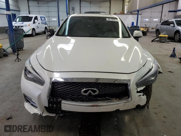 2017 Infiniti Q50 2.0t Premium with VIN JN1CV7ARXHM680274, listed as a Copart auction lot 88106815 with 130,322 mi miles and Salvage Title. Bid and sale history available at carsss.com. Image 5.