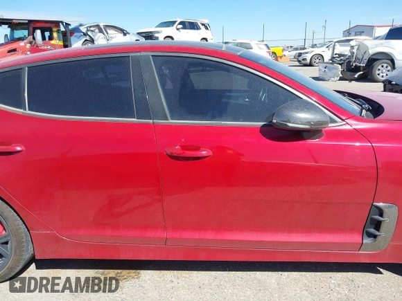 2019 Kia Stinger GT1 with VIN KNAE45LC4K6058140, listed as a IAAI auction lot 41859753 with 63,847 mi miles and . Bid and sale history available at DreamBid. Image 13.