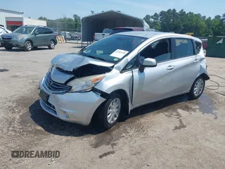 2014 Nissan Note SV with VIN 3N1CE2CPXEL388662, listed as a IAAI auction lot 42581458 with 87,455 mi miles and . Bid and sale history available at DreamBid. Image 2.