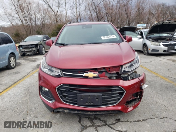 2018 Chevrolet Trax Premier with VIN 3GNCJRSB0JL398058, listed as a Copart auction lot 85088414 with 53,001 mi miles and Salvage Title. Bid and sale history available at carsss.com. Image 5.