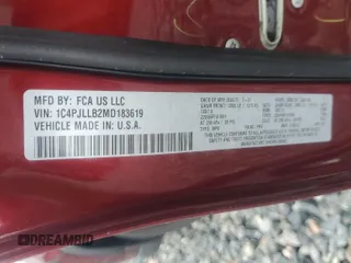 2021 Jeep Cherokee Latitude Plus z VIN 1C4PJLLB2MD183619, wystawiony jako Copart lot #56592595 z przebiegiem 33 243 mil mil oraz Czysty tytuł • Clean title. Historia ofert i sprzedaży dostępna na DreamBid. Obrazek 13.
