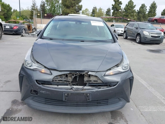 2019 Toyota Prius L Eco with VIN JTDKARFU9K3075219, listed as a IAAI auction lot 42113323 with 218,986 mi miles. Bid and sale history available at carsss.com. Image 12.