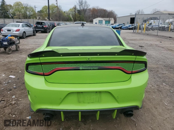 2019 Dodge Charger Scat Pack with VIN 2C3CDXGJ4KH662773, listed as a Copart auction lot 53092825 with 55,644 mi miles and Salvage title. Bid and sale history available at DreamBid. Image 6.