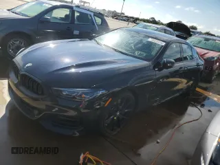 2024 BMW 8 Series 840i with VIN WBAGV2C03RCN18605, listed as a Copart auction lot 73822414 with 0 mi miles and Salvage Title. Bid and sale history available at carsss.com. Image 1.