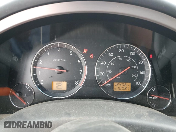 2003 Infiniti FX Options z VIN JNRAS08W03X202372, wystawiony jako Copart lot #46626995 z przebiegiem 124 061 mil mil oraz Szkoda całkowita • Salvage title. Historia ofert i sprzedaży dostępna na DreamBid. Obrazek 9.