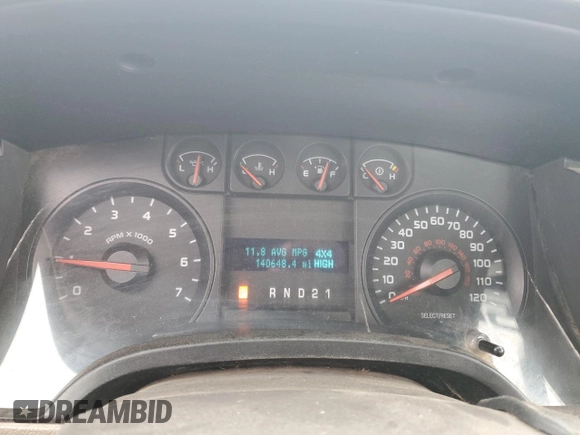 2010 Ford F-150 XL with VIN 1FTMF1EW9AKB83536, listed as a Copart auction lot 44508735 with 140,648 mi miles and Salvage title. Bid and sale history available at DreamBid. Image 9.