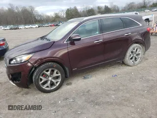 2018 Kia Sorento SX with VIN 5XYPKDA58JG367458, listed as a Copart auction lot 89168465 with 103,614 mi miles and Salvage Title. Bid and sale history available at carsss.com. Image 1.