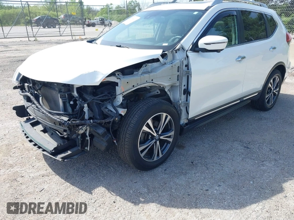 2017 Nissan Rogue SL with VIN 5N1AT2MV4HC739228, listed as a IAAI auction lot 39554820 with 40,576 mi miles and . Bid and sale history available at carsss.com. Image 2.