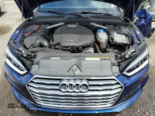 2018 Audi A5 Premium Plus with VIN WAUTNAF5XJA135051, listed as a Copart auction lot 55490655 with 28,152 mi miles and Salvage Title. Bid and sale history available at DreamBid. Image 11.