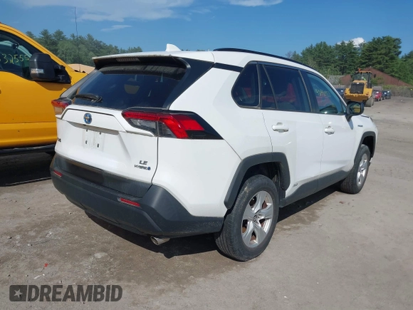 2019 Toyota RAV4 Hybrid LE with VIN 2T3LWRFV0KW024848, listed as a IAAI auction lot 42490933 with 48,384 mi miles and . Bid and sale history available at DreamBid. Image 4.