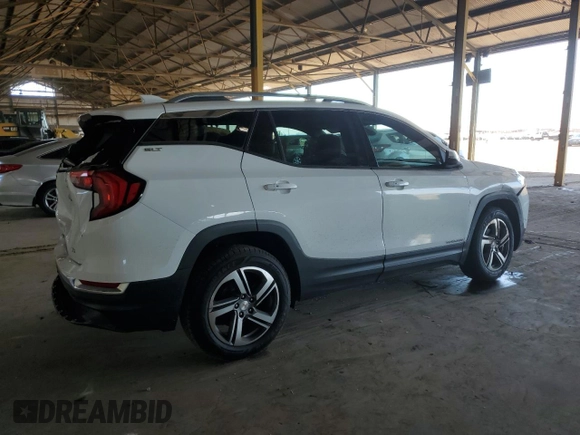 2020 GMC Terrain SLT with VIN 3GKALVEV5LL131921, listed as a Copart auction lot 52604825 with 123,300 mi miles and Salvage Title. Bid and sale history available at carsss.com. Image 3.