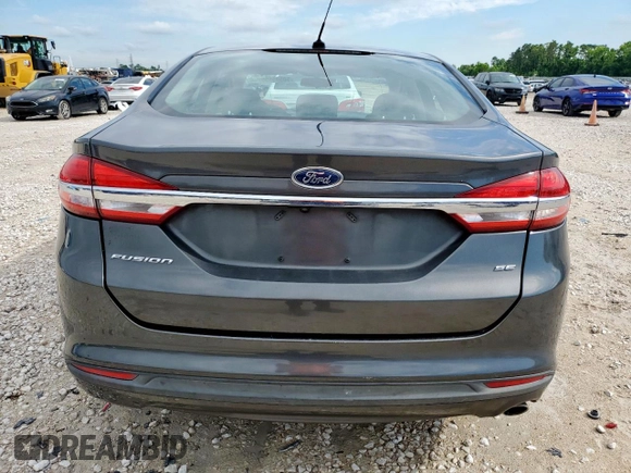 2017 Ford Fusion SE with VIN 3FA6P0H78HR163097, listed as a Copart auction lot 58505595 with 55,113 mi miles and Salvage title. Bid and sale history available at DreamBid. Image 6.