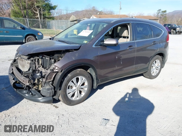 2014 Honda CR-V EX-L with VIN 2HKRM4H79EH684688, listed as a IAAI auction lot 41785089 with 106,951 mi miles. Bid and sale history available at carsss.com. Image 2.