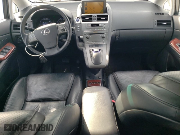 2010 Lexus HS 250h with VIN JTHBB1BAXA2009095, listed as a Copart auction lot 87185274 with 105,470 mi miles and Salvage Title. Bid and sale history available at DreamBid. Image 8.