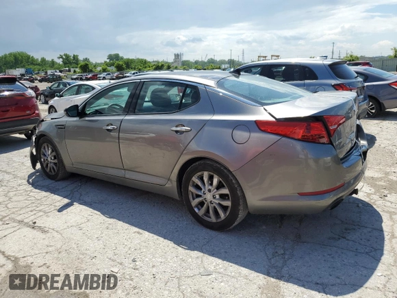 2013 Kia Optima EX with VIN 5XXGN4A7XDG222620, listed as a Copart auction lot 54328614 with 157,765 mi miles and Salvage title. Bid and sale history available at DreamBid. Image 2.