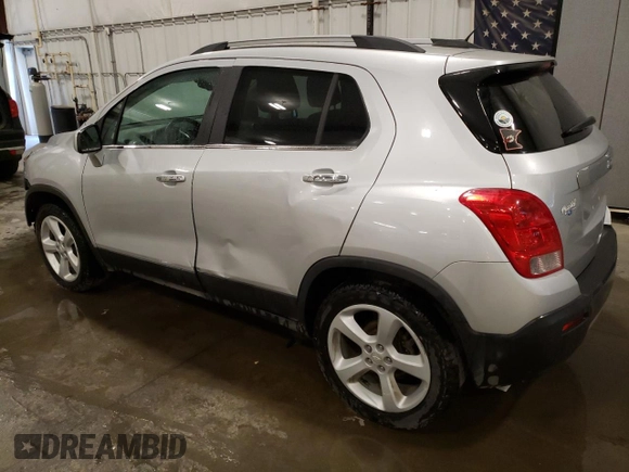 2015 Chevrolet Trax LTZ with VIN 3GNCJTSBXFL214720, listed as a Copart auction lot 48519435 with 95,291 mi miles and Salvage Title. Bid and sale history available at carsss.com. Image 2.