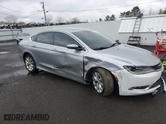 2015 Chrysler 200 C with VIN 1C3CCCCG7FN647042, listed as a Copart auction lot 51930455 with 148,966 mi miles and Salvage Title. Bid and sale history available at carsss.com. Image 4.