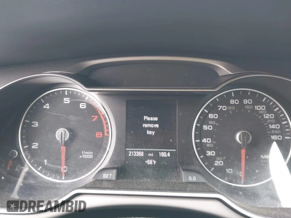 2013 Audi allroad A4 Premium Plus z VIN WA1UFAFL0DA105820, wystawiony jako IAAI lot #42095816 z przebiegiem 213 368 mil mil oraz . Historia ofert i sprzedaży dostępna na DreamBid. Obrazek 7.