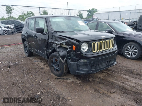 2017 Jeep Renegade Sport z VIN ZACCJBAB9HPF85169, wystawiony jako IAAI lot #42436578 z przebiegiem Nie podano mil oraz . Historia ofert i sprzedaży dostępna na DreamBid. Obrazek 1.