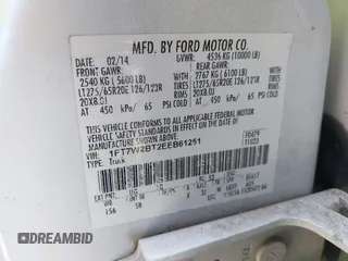 2014 Ford F-250 XL z VIN 1FT7W2BT2EEB61251, wystawiony jako IAAI lot #41970563 z przebiegiem 244 184 mil mil oraz . Historia ofert i sprzedaży dostępna na DreamBid. Obrazek 9.