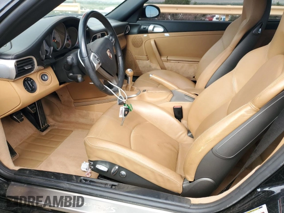 2007 Porsche 911 Carrera S with VIN WP0AB29947S731010, listed as a Copart auction lot 66933424 with 25,651 mi miles and Salvage Title. Bid and sale history available at carsss.com. Image 7.