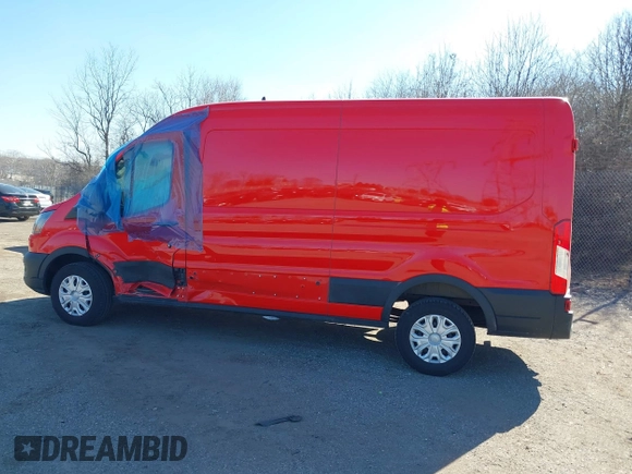 2023 Ford Transit Cargo with VIN 1FTBR1C88PKB51687, listed as a IAAI auction lot 41633028 with 19,577 mi miles. Bid and sale history available at carsss.com. Image 15.