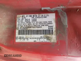 1996 Ford Thunderbird LX with VIN 1FALP62W8TH174603, listed as a Copart auction lot 72928574 with 153,614 mi miles and Salvage Title. Bid and sale history available at DreamBid. Image 15.