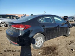 2017 Kia Forte LX with VIN 3KPFK4A78HE015159, listed as a Copart auction lot 41854995 with 40,784 mi miles and Salvage Title. Bid and sale history available at carsss.com. Image 3.