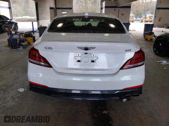 2020 Genesis G70 2.0T with VIN KMTG64LA5LU060024, listed as a Copart auction lot 79660944 with 56,681 mi miles and Salvage Title. Bid and sale history available at carsss.com. Image 6.