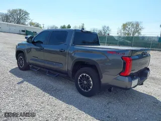 2024 Toyota Tundra 4WD SR5 with VIN 5TFLA5DB6RX177580, listed as a IAAI auction lot 41874283 with 6,880 mi miles. Bid and sale history available at carsss.com. Image 3.