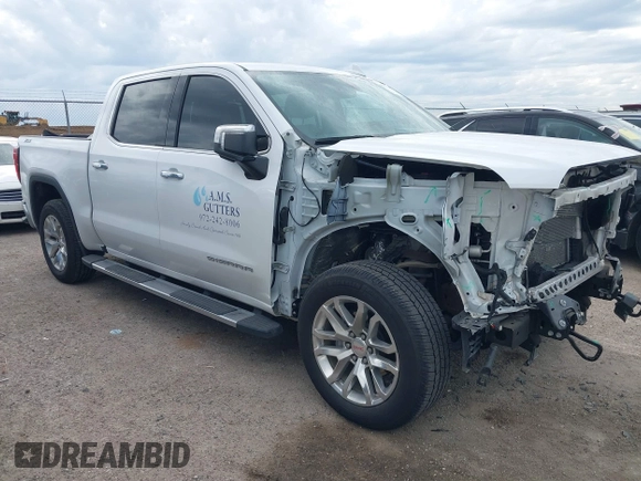 2020 GMC Sierra 1500 SLT z VIN 3GTU9DED1LG451500, wystawiony jako IAAI lot #41351345 z przebiegiem 53 576 mil mil oraz . Historia ofert i sprzedaży dostępna na DreamBid. Obrazek 1.