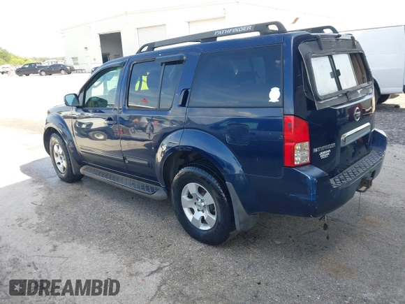 2007 Nissan Pathfinder S with VIN 5N1AR18U47C631443, listed as a IAAI auction lot 41849777 with 244,897 mi miles and . Bid and sale history available at DreamBid. Image 3.