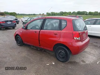 2006 Chevrolet Aveo LS with VIN KL1TD66686B681805, listed as a IAAI auction lot 42307732 with 172,769 mi miles and . Bid and sale history available at DreamBid. Image 3.