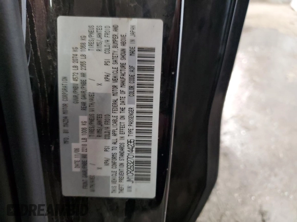 2007 Mazda 5 Sport with VIN JM1CR293270144235, listed as a Copart auction lot 71023704 with 134,985 mi miles and Salvage Title. Bid and sale history available at DreamBid. Image 13.
