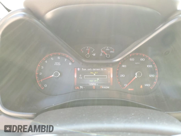 2016 GMC Canyon 4WD SLE with VIN 1GTG6CE38G1293670, listed as a Copart auction lot 72114774 with 125,659 mi miles and Salvage Title. Bid and sale history available at carsss.com. Image 9.