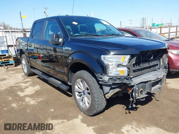 2017 Ford F-150 XL with VIN 1FTEW1EP1HFB84843, listed as a IAAI auction lot 41774804 with 138,748 mi miles. Bid and sale history available at carsss.com. Image 1.