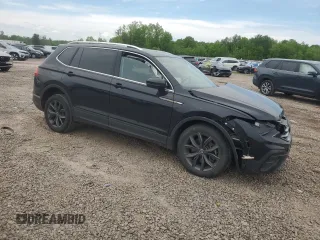 2022 Volkswagen Tiguan SE with VIN 3VV2B7AX4NM152179, listed as a Copart auction lot 58522255 with 44,773 mi miles and Salvage title. Bid and sale history available at DreamBid. Image 4.