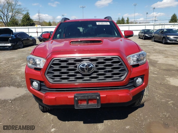2020 Toyota Tacoma 4WD SR5 with VIN 5TFCZ5AN4LX231599, listed as a Copart auction lot 52105115 with 60,162 mi miles and Salvage Title. Bid and sale history available at carsss.com. Image 5.