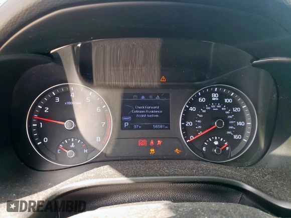 2020 Kia Forte LXS with VIN 3KPF24AD4LE229158, listed as a Copart auction lot 53790025 with 56,581 mi miles and Salvage Title. Bid and sale history available at carsss.com. Image 9.