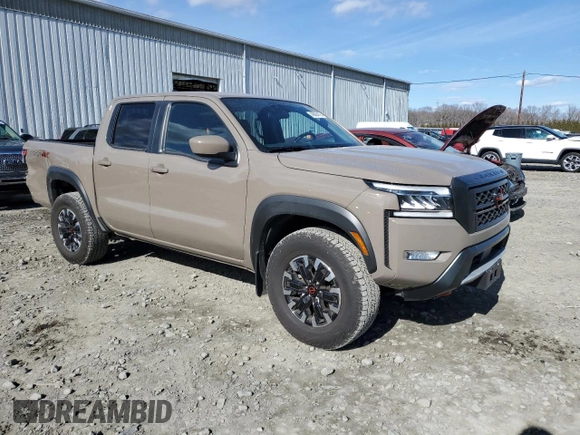 2024 Nissan Frontier Pro-4X with VIN 1N6ED1EK2RN656885, listed as a Copart auction lot 46604165 with 4,390 mi miles and Salvage title. Bid and sale history available at DreamBid. Image 4.