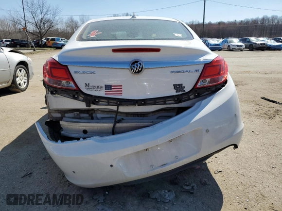 2013 Buick Regal Turbo Premium 2 with VIN 2G4GT5GV6D9192679, listed as a Copart auction lot 48308015 with 96,778 mi miles and Salvage Title. Bid and sale history available at carsss.com. Image 6.