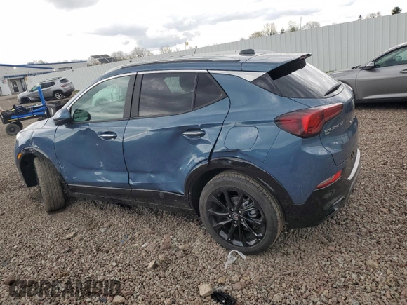 2025 Buick Encore GX Sport Touring with VIN KL4AMESLXSB197192, listed as a Copart auction lot 55429245 with 3 mi miles and Salvage title. Bid and sale history available at DreamBid. Image 2.