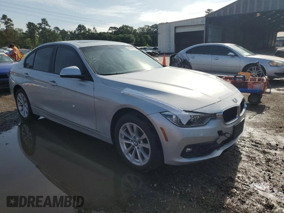 2018 BMW 3 Series 320i xDrive with VIN WBA8E5G52JNV02982, listed as a Copart auction lot 60742155 with 54,469 mi miles and Salvage title. Bid and sale history available at DreamBid. Image 4.
