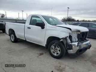2021 Chevrolet Silverado 1500 Work Truck with VIN 3GCNWAEF2MG407021, listed as a Copart auction lot 42676445 with 24,628 mi miles and Salvage Title. Bid and sale history available at carsss.com. Image 4.